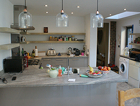 Kitchen with Extension in Farnham